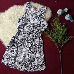 3/$25 H&M DIVIDED Sleeveless Skull Skeleton Dress